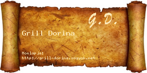 Grill Dorina névjegykártya